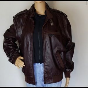 ⭐️ Vintage Members Only Leather Bomber Jacket